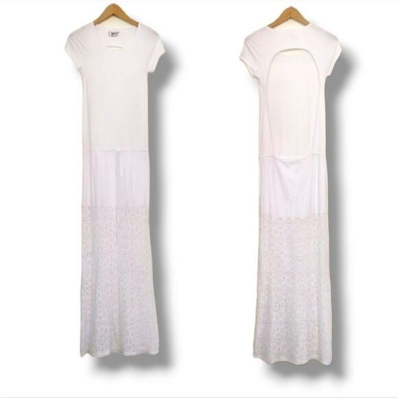 NEW Free People Nightcap Dreamcatcher Open Back Crochet Maxi Dress in White - Picture 12 of 15